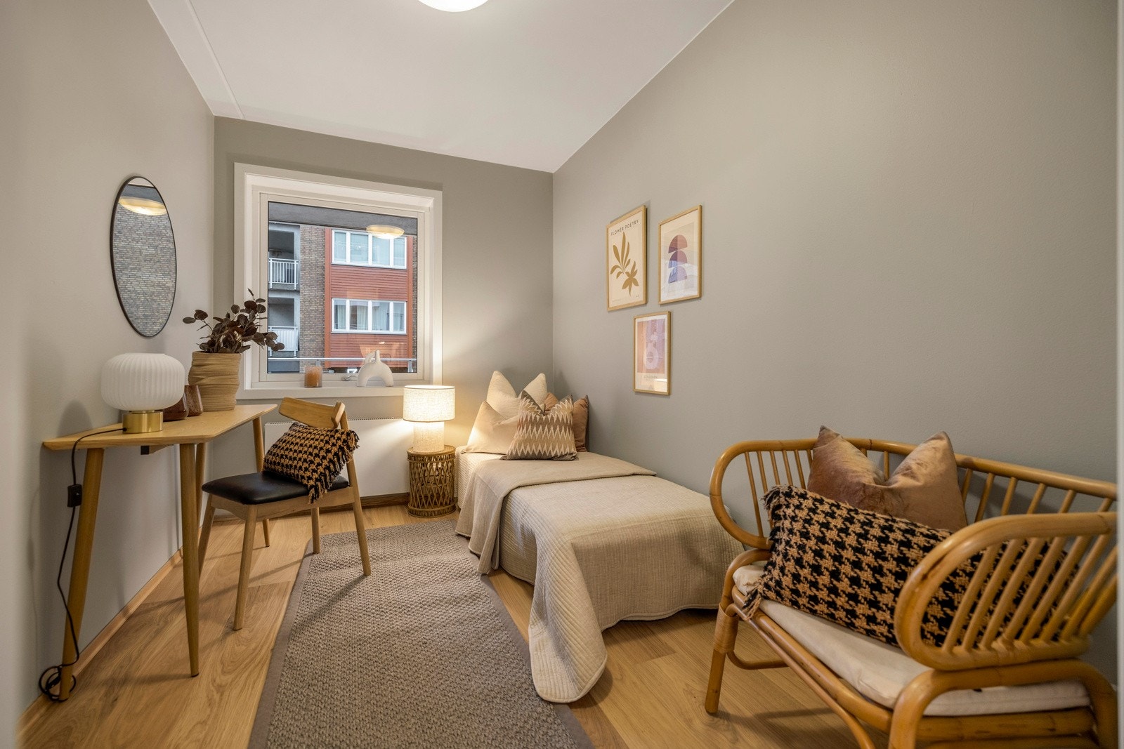 Det andre soverommet er også av god størrelse og passer perfekt som barnerom, gjesterom eller hjemmekontor. Galleribilde