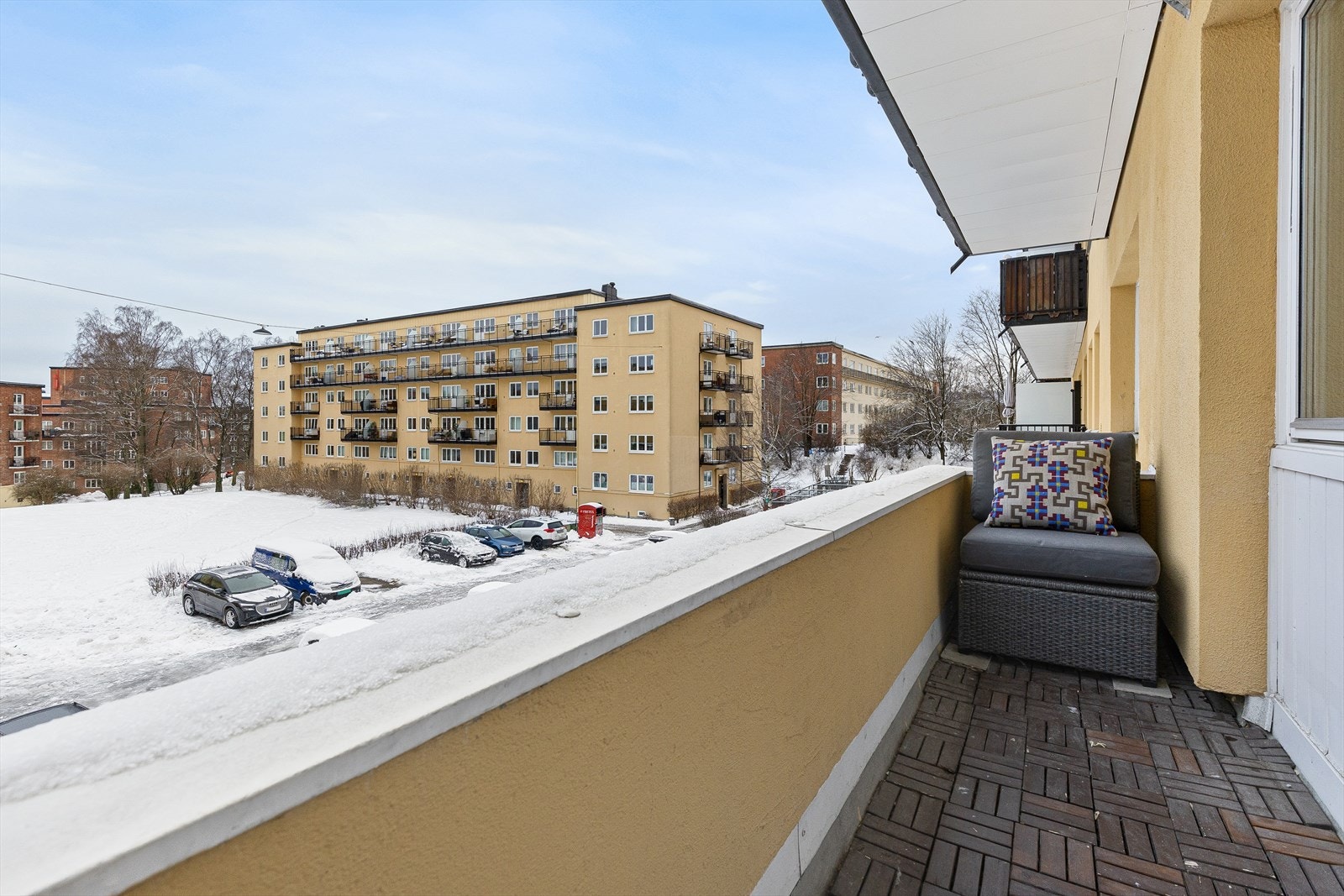 Sydvestvendt balkong på ca. 4 m2 Galleribilde