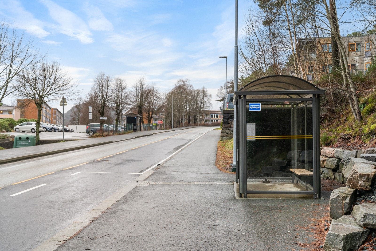 Noen minutter unna leiligheten finner du nærmeste busstopp. Galleribilde