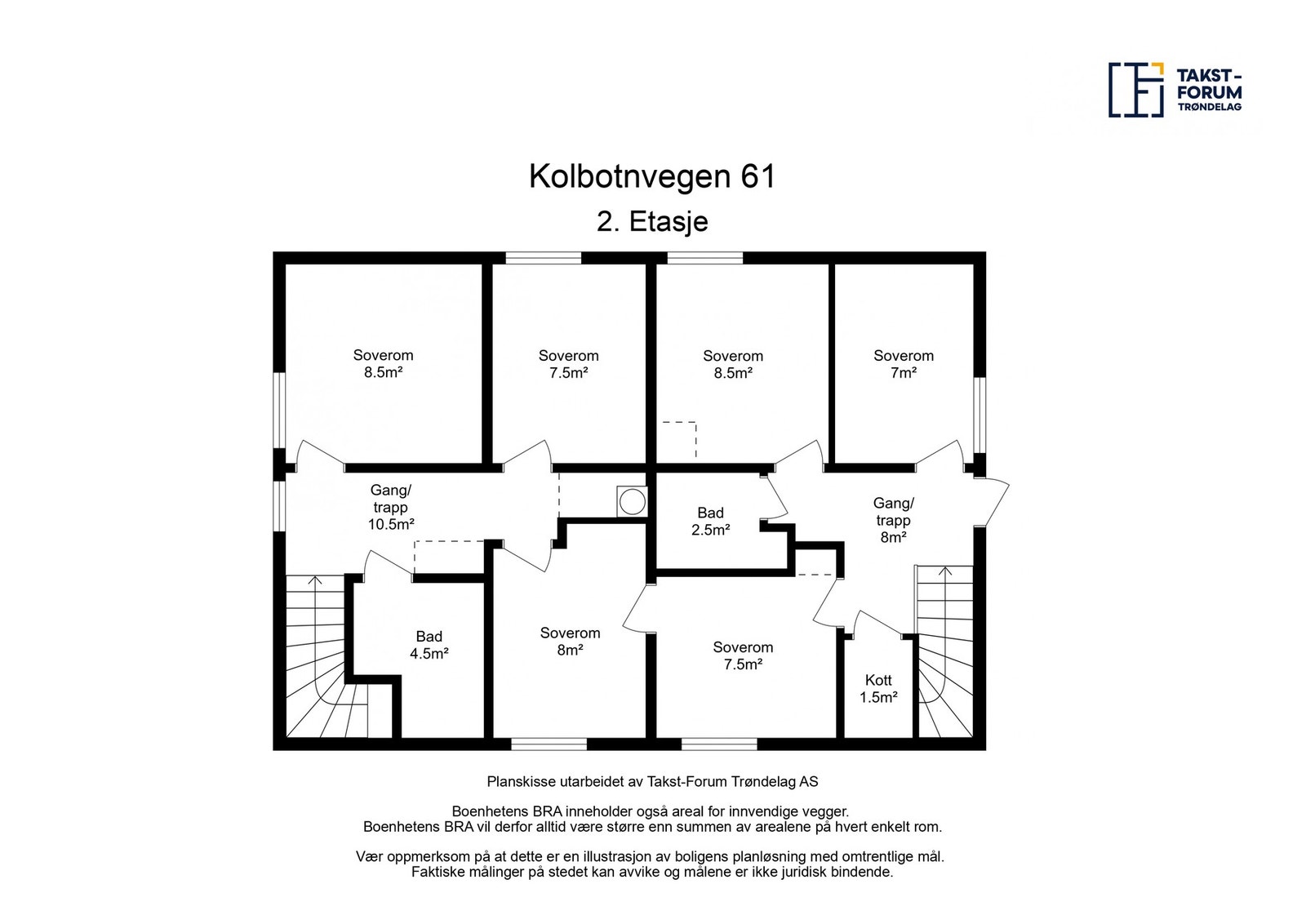 Plantegning - 2. etasje. Galleribilde