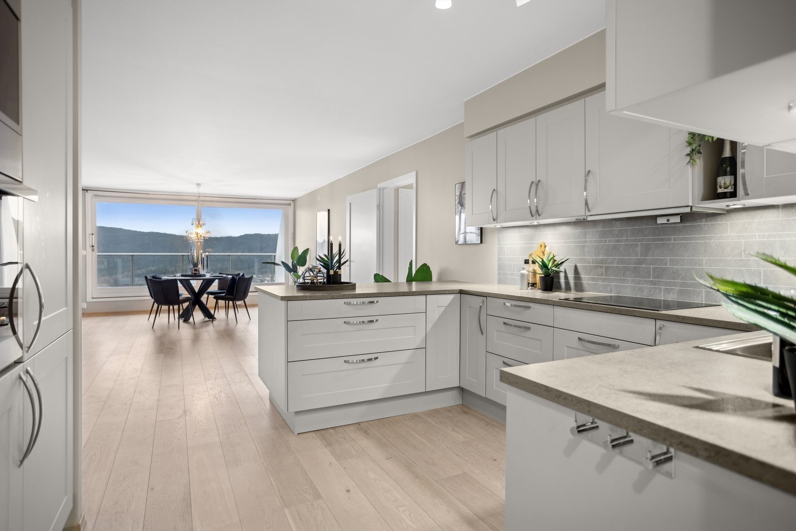 Helt ny inudksjons platetopp, og resten av kjøkkenet er fra 2016 Galleribilde