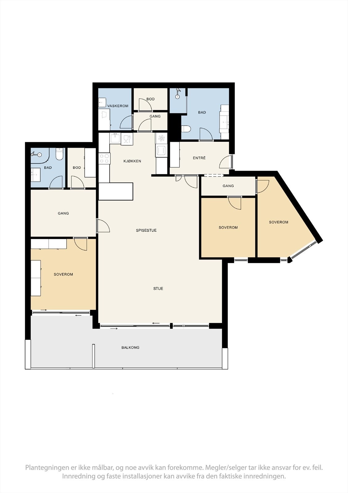 En større familieleilighet med mye lagringsplass og 2 parkeringsplasser som du sjeldent ser på markedet Galleribilde