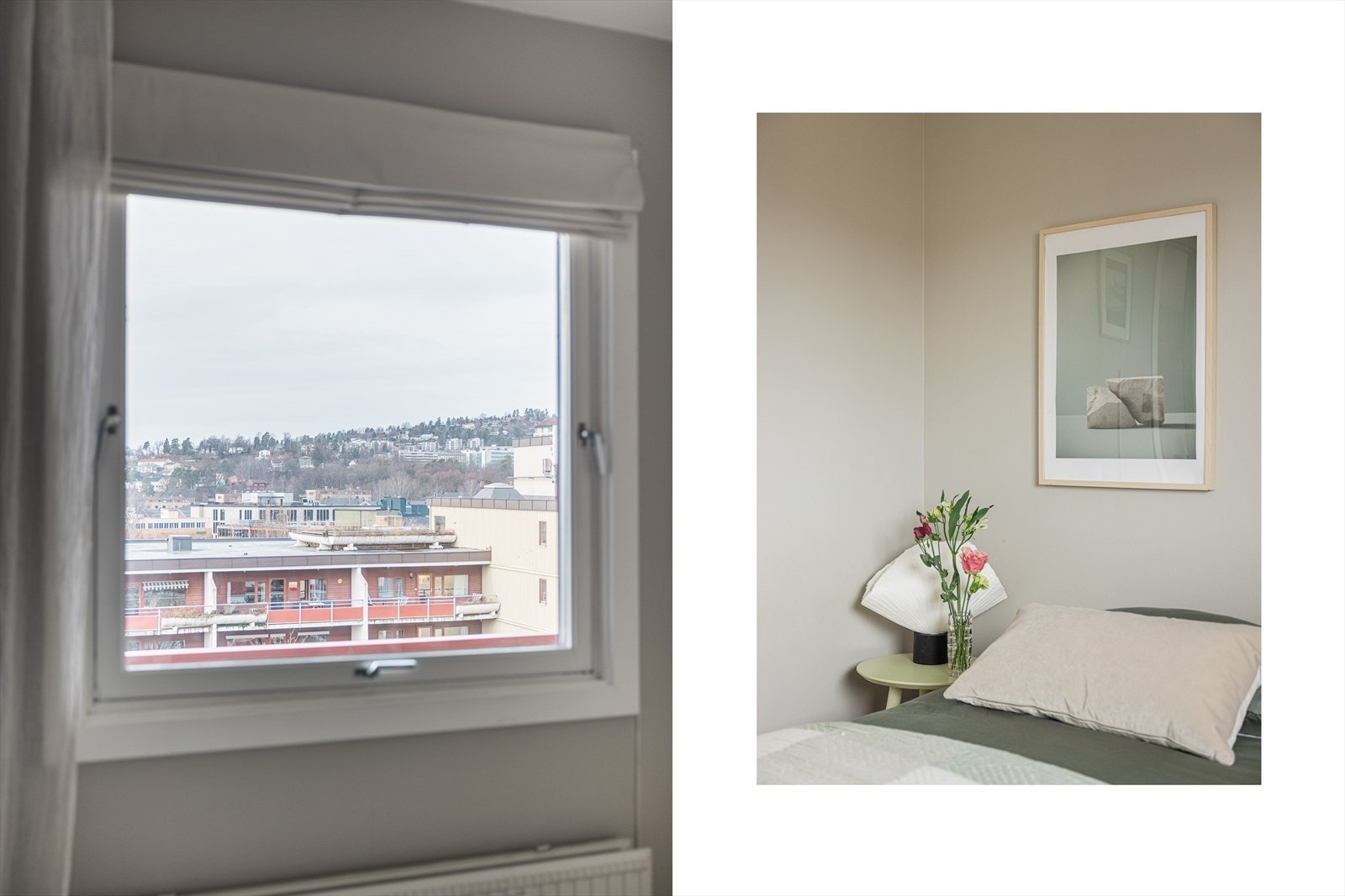 Flott utsikt fra soverommet. Galleribilde