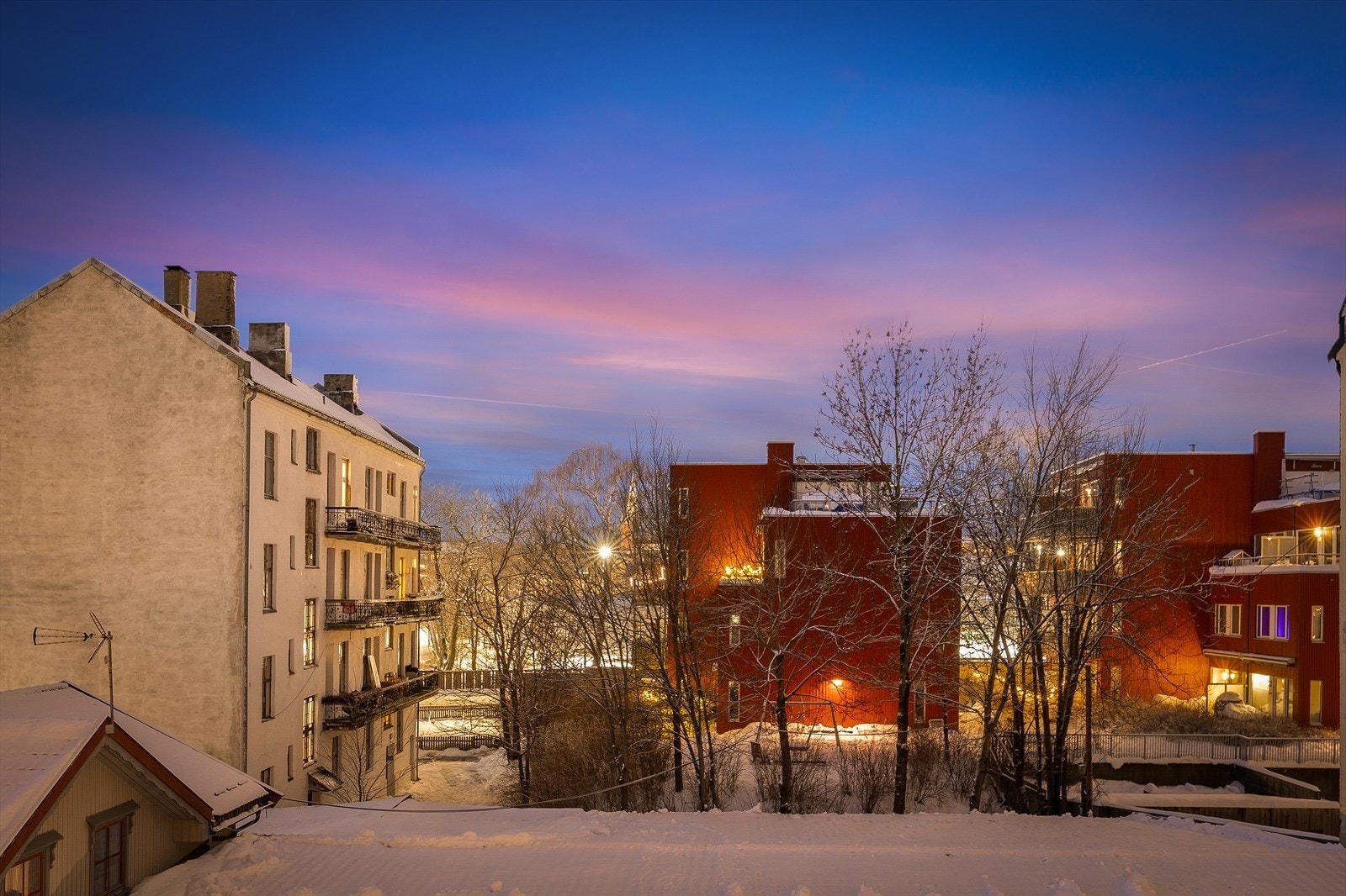 Utsikt fra balkongen. Galleribilde