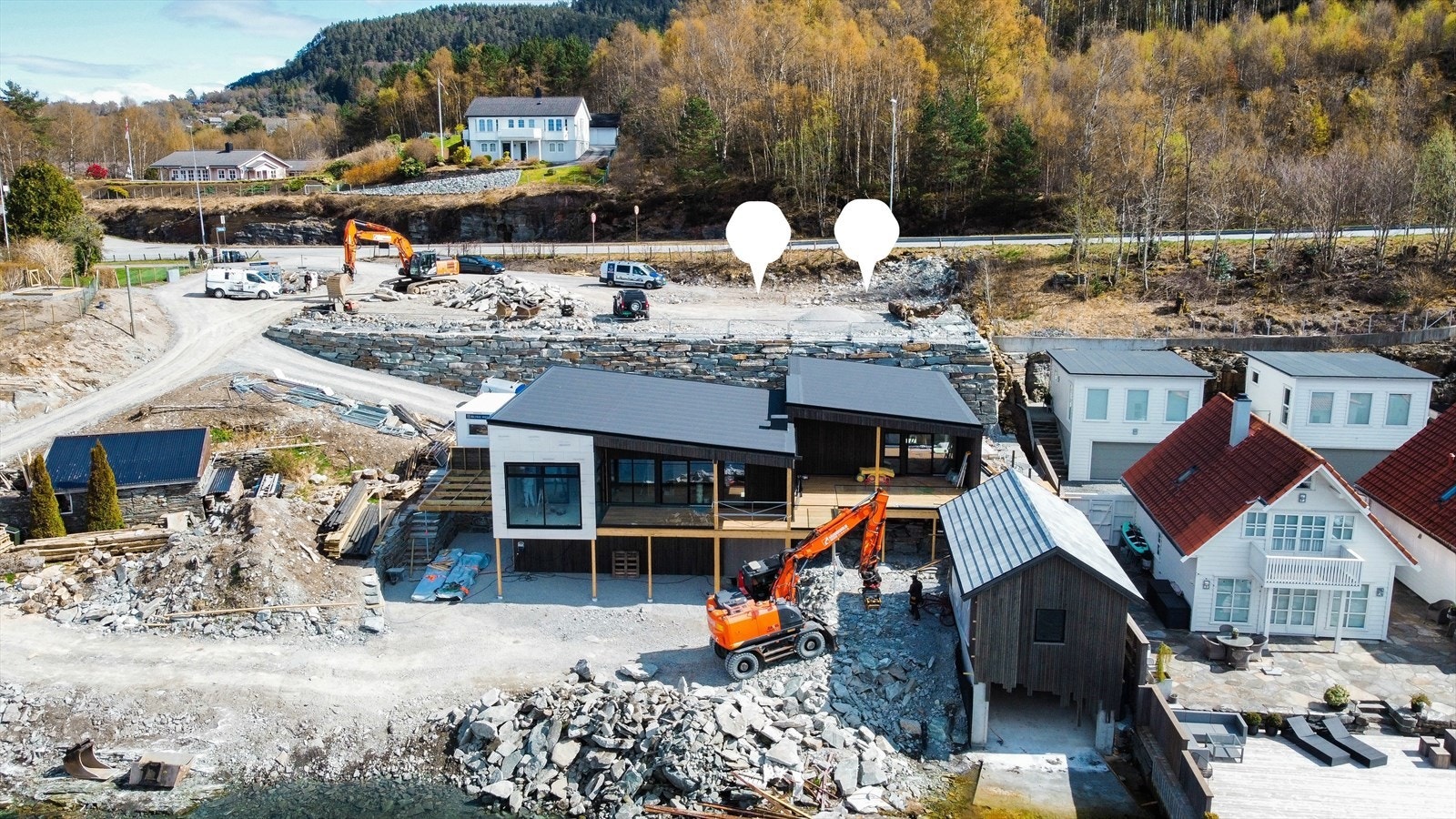 Tomt bnr. 112 og 113 byggeklar og plantert med nydelig sjøutsikt - Prisantydning kr 1 252 000,- per tomt Galleribilde