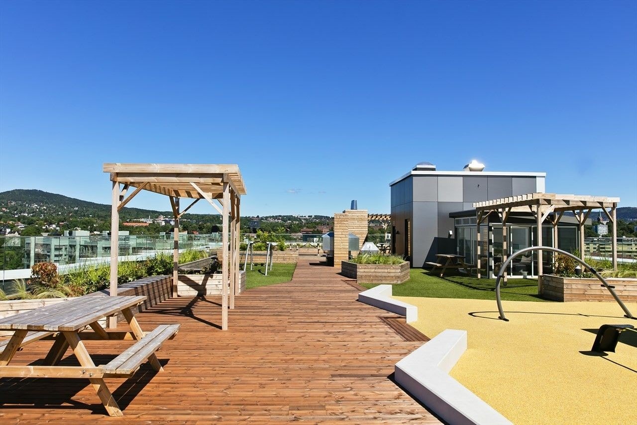 Takterrasse. Galleribilde