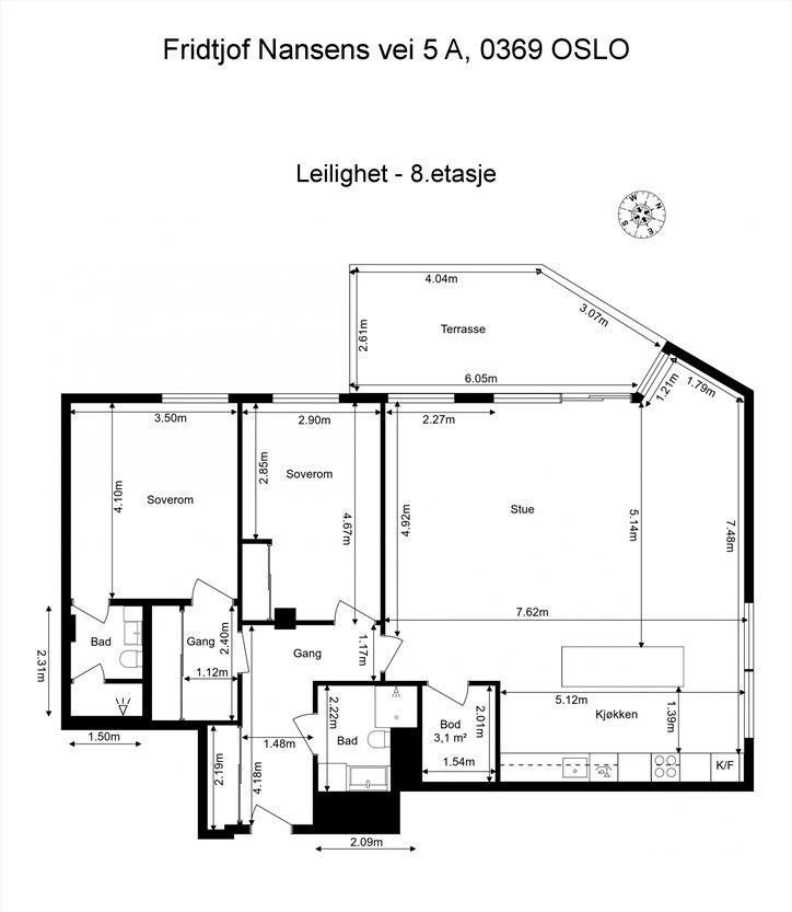 Plantegning Galleribilde