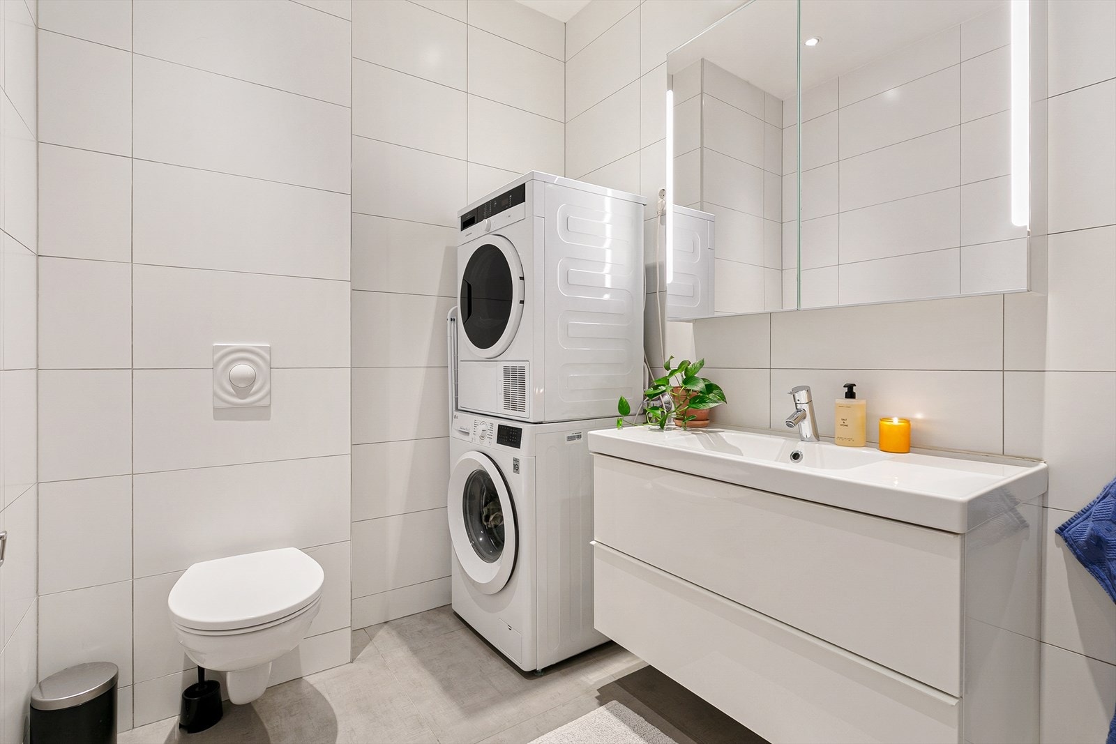 Badet er fra 2014 og oppleves svært romslig og delikat. Galleribilde