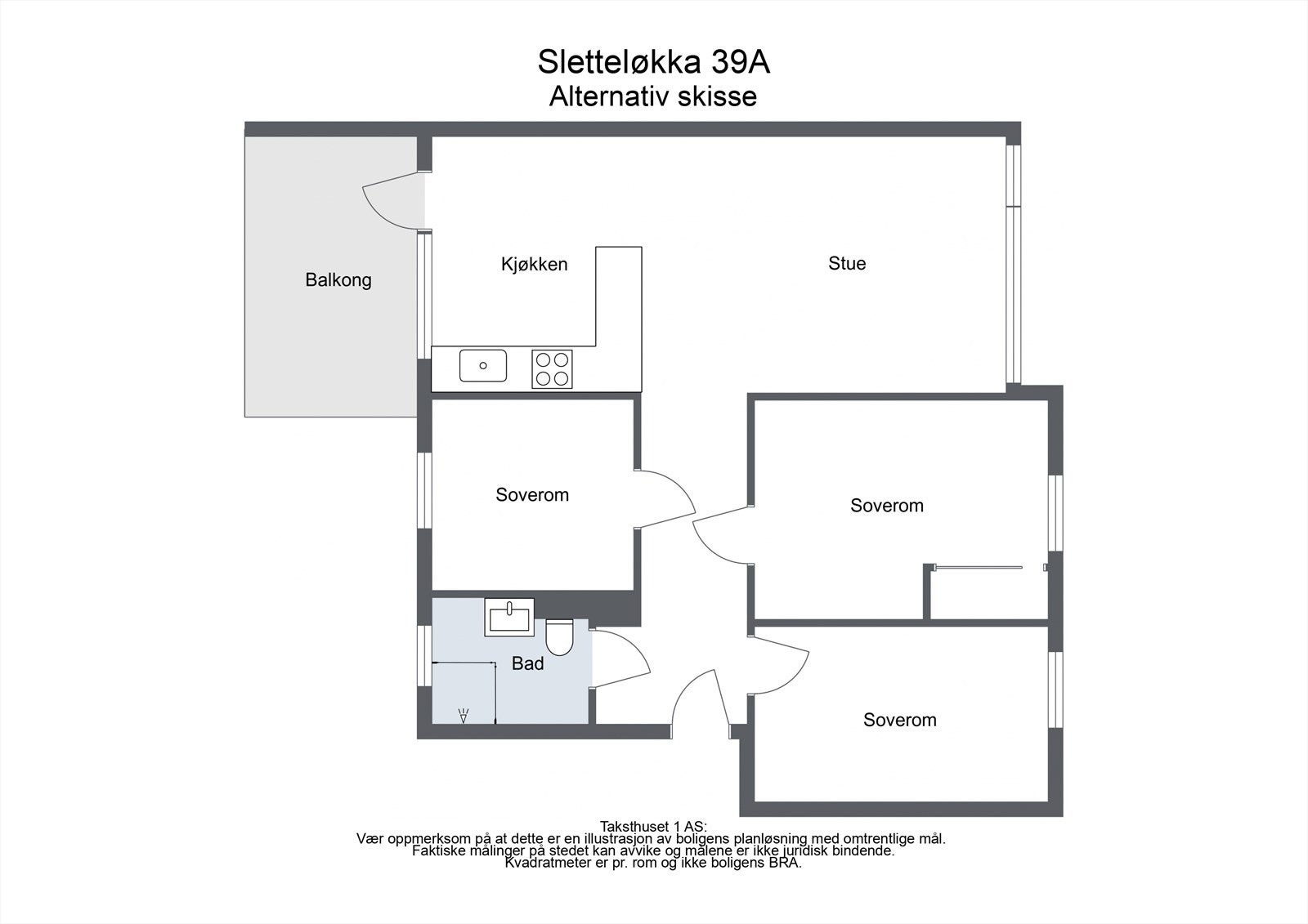 Alternativ plantegning - Sletteløkka 39A - Shan Konesalingam Galleribilde