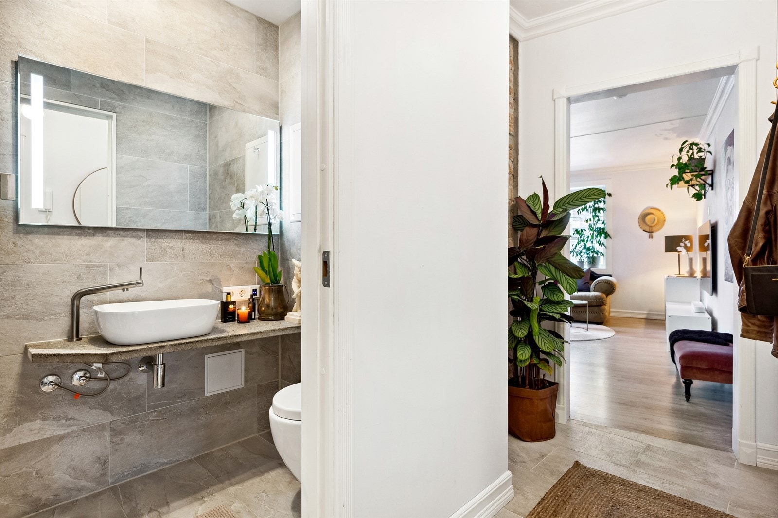 Badet ligger i tilknytning til entreen Galleribilde