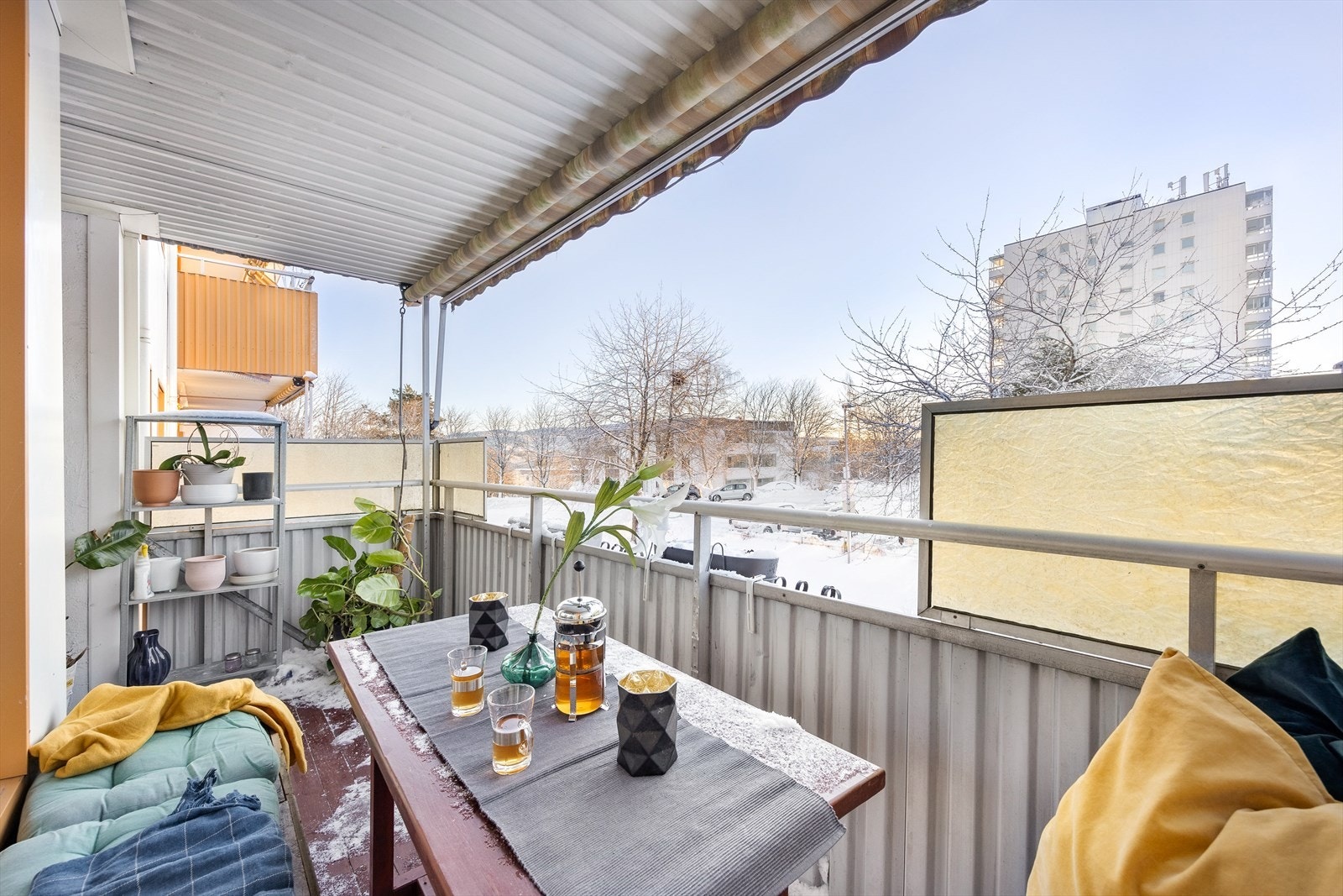 Overbygd balkong på hele 7 m² Galleribilde