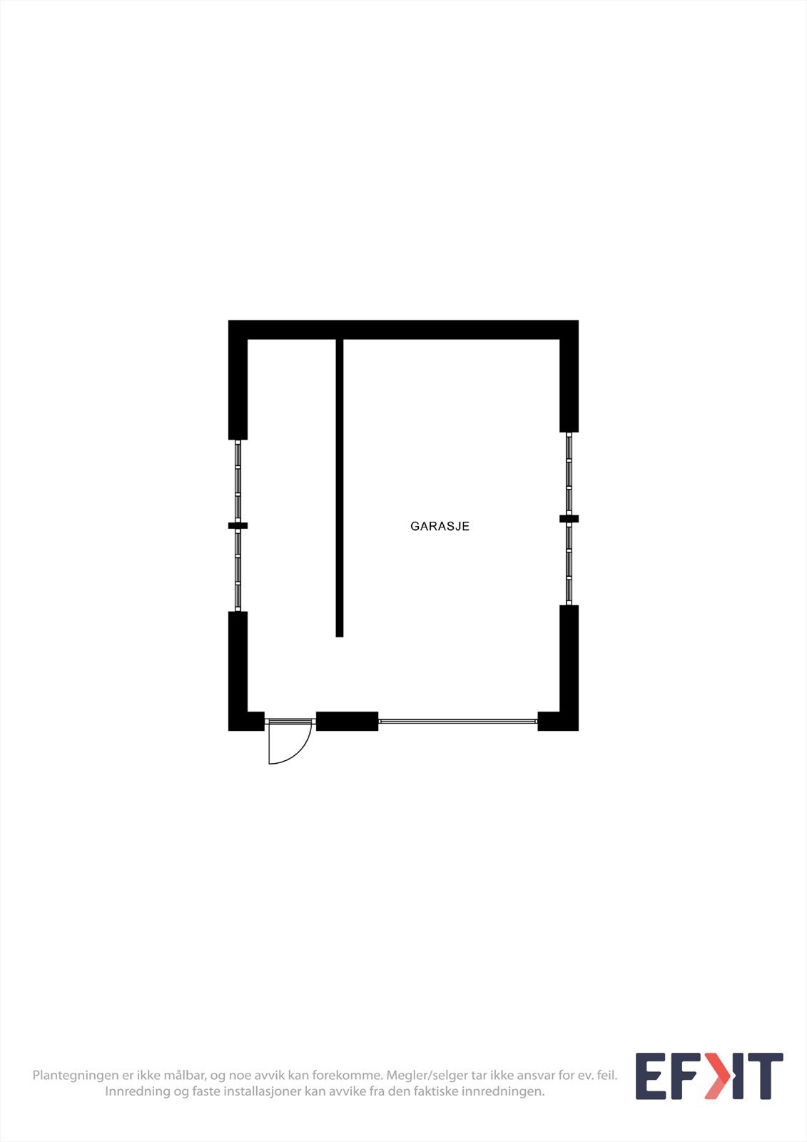 Plantegning garasje Galleribilde