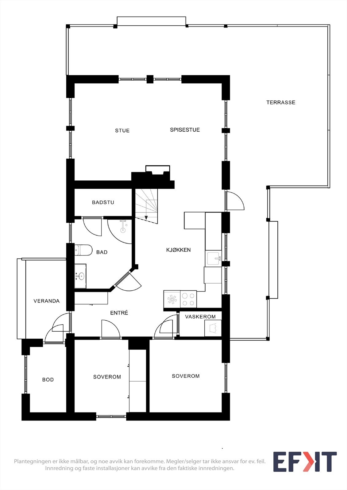 Plantegning 1.etasje Galleribilde