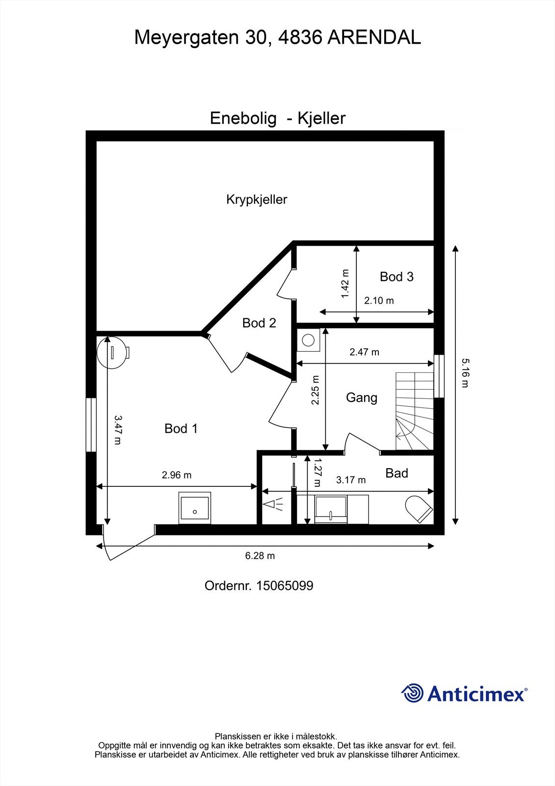 Plantegning Kjeller Galleribilde