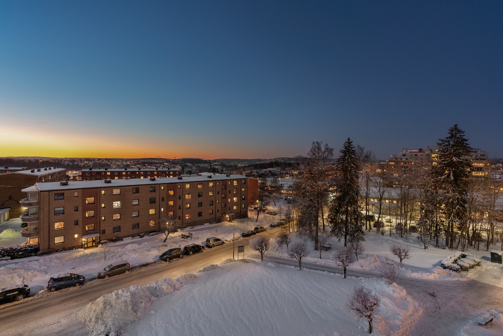 Nydelig utsikt fra balkongen Galleribilde