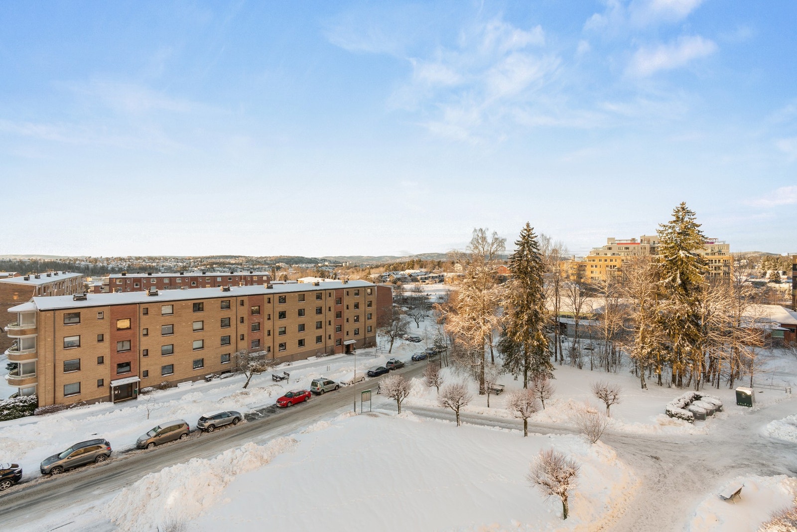 Utsikt fra balkongen Galleribilde