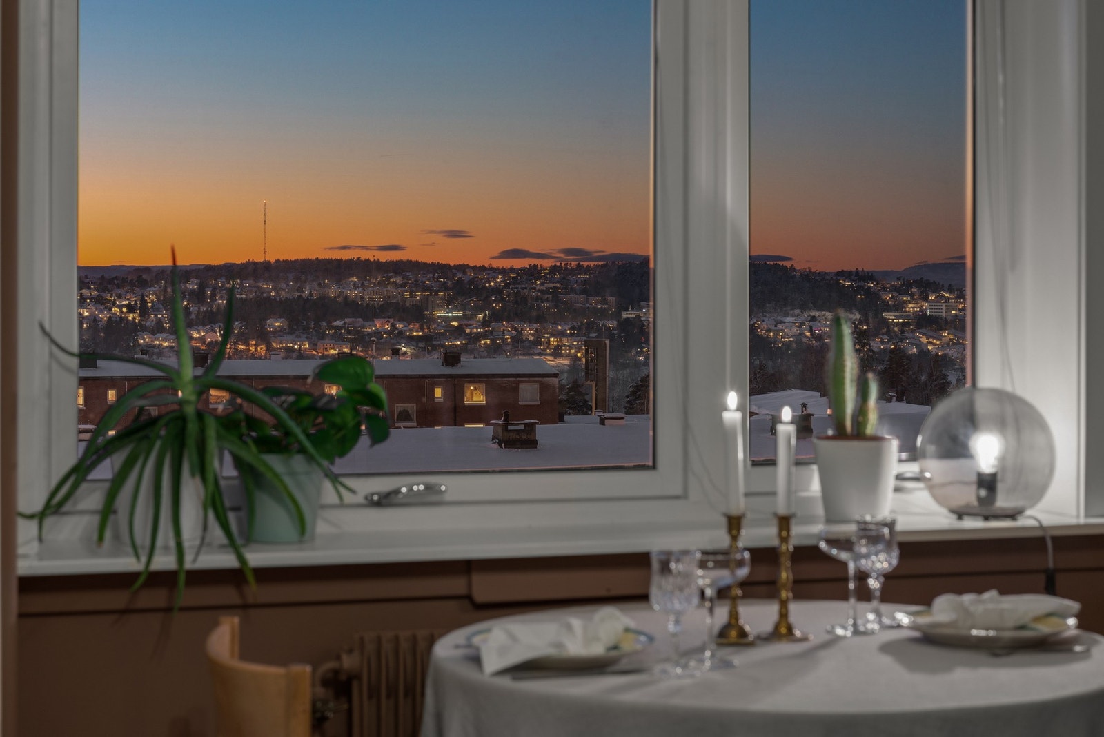 Kveldsutsyn fra stuen Galleribilde