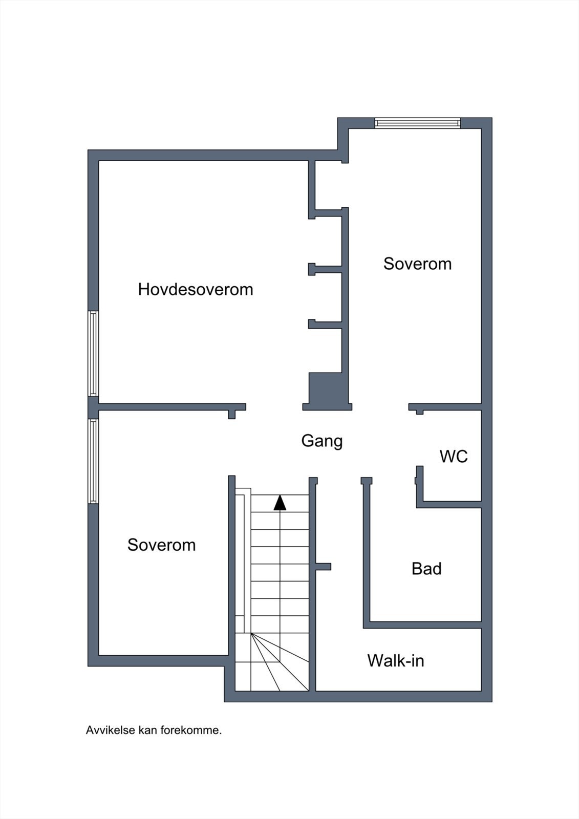 Planskisse 2. etasje i B Galleribilde