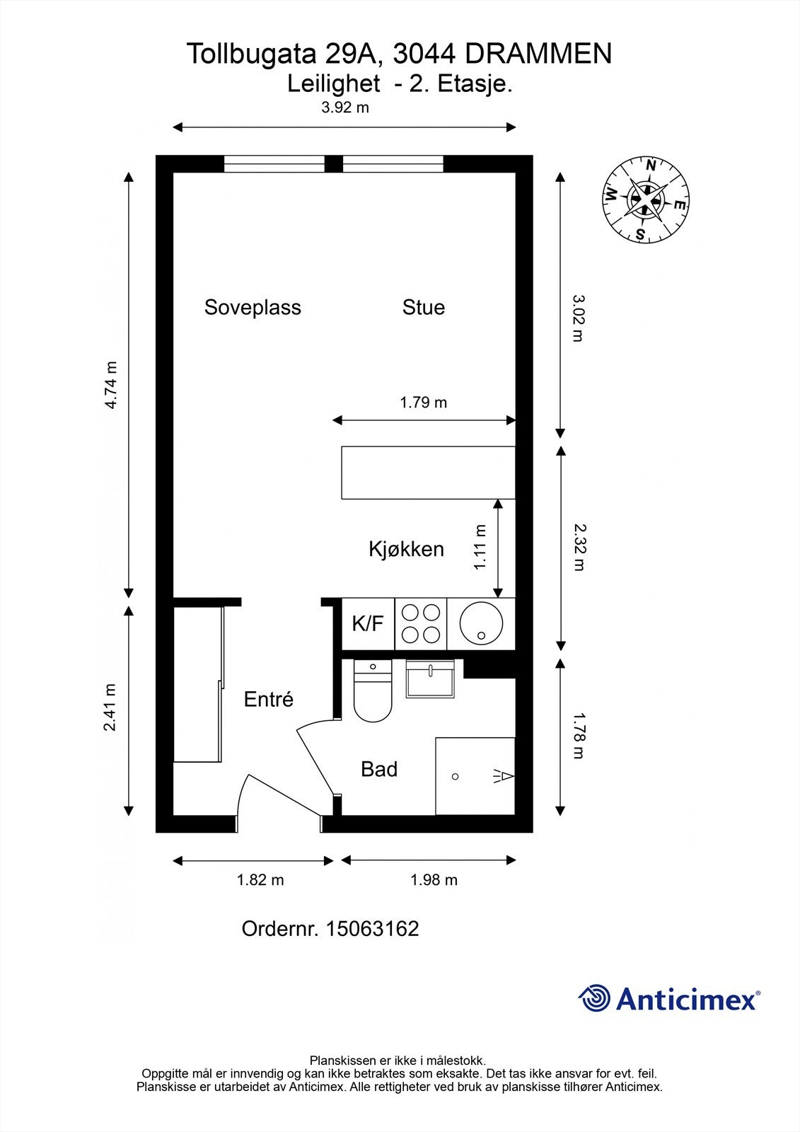 Plantegning 2. etg Galleribilde