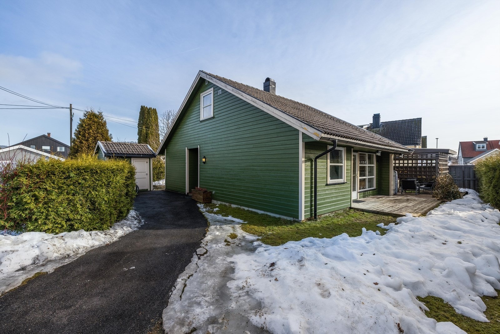 EiendomsMegler1 v/Mette Krokås Selander presenterer Engvegen 14 - Pen, lettstelt enebolig i sentrumsnært og barnevennlig område på Kjølnes! Galleribilde