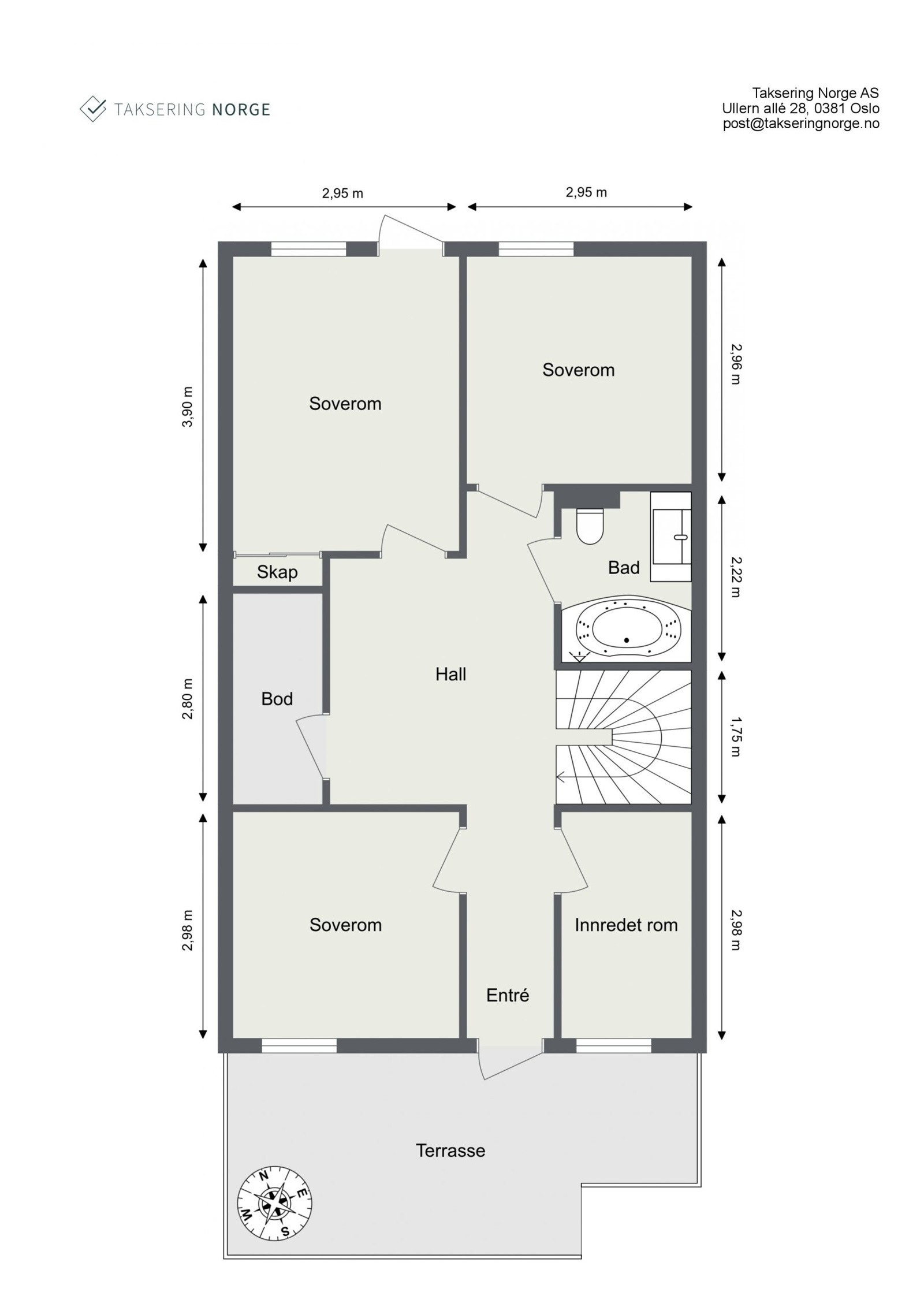 Plantegning 1. Etasje. Galleribilde