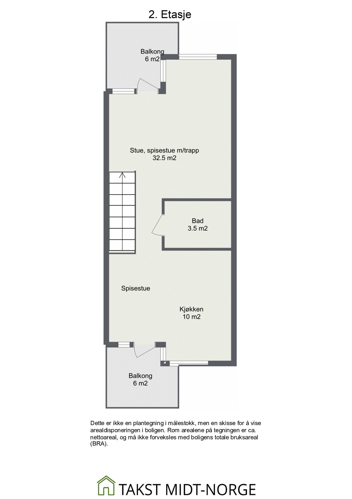 Plantegning 2. etasje Galleribilde