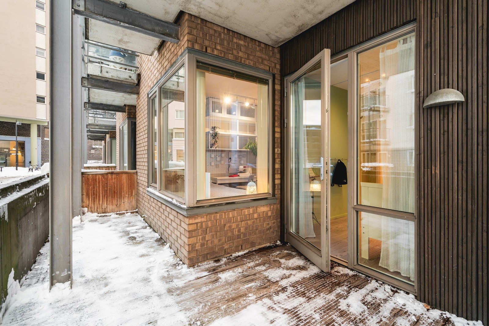 Uteplass utenfor soverommene. Galleribilde