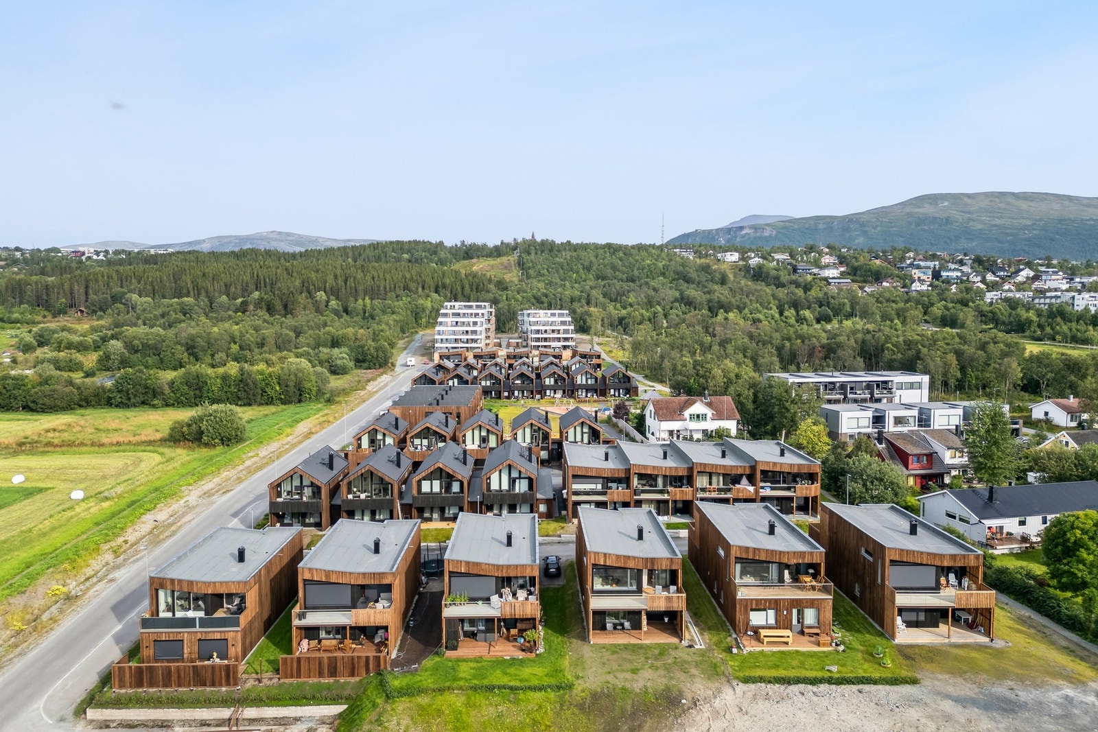 Norheim er et nyetablert boligområde på sørvestlig del av Tromsøya Galleribilde