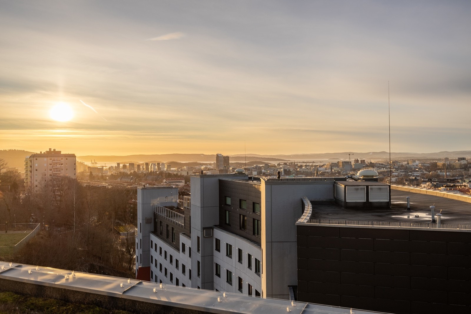 Borettslaget har to felles takterrasser. Galleribilde