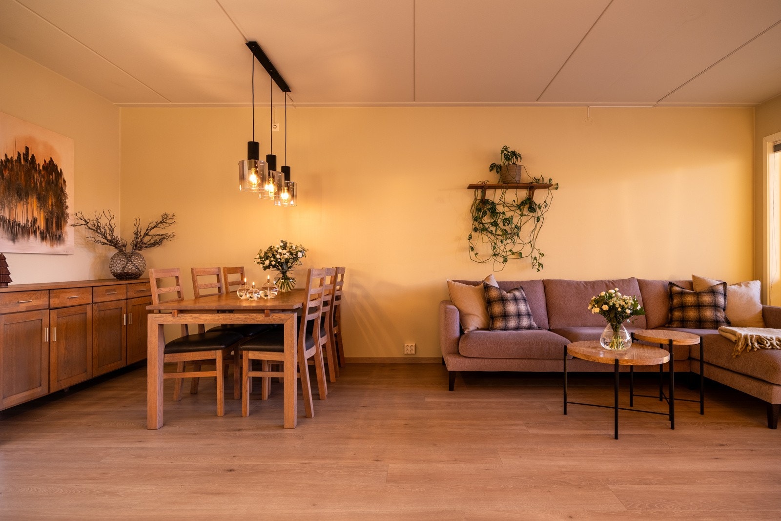 Det ble lagt nytt laminatgulv i alle rom fra 2021/2022. Galleribilde