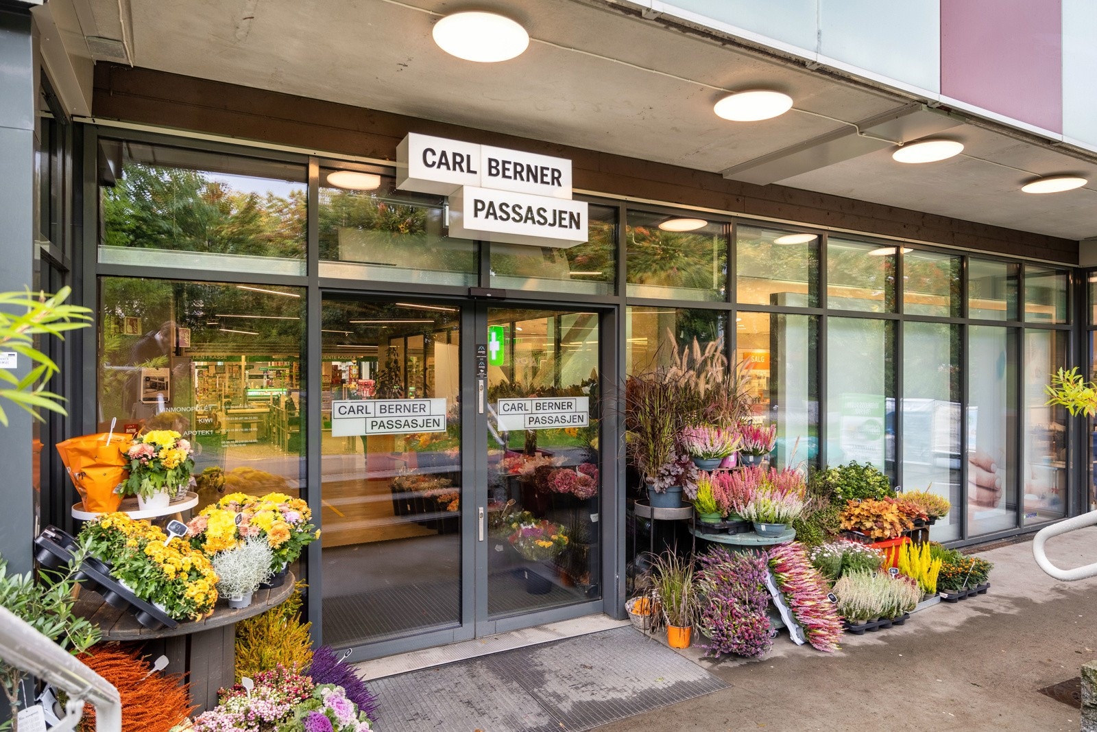 Noen minutters gange fra inngangsdøren ligger Carl Berner Passasjen som byr på både matbutikk, vinmonopol og apotek. Galleribilde