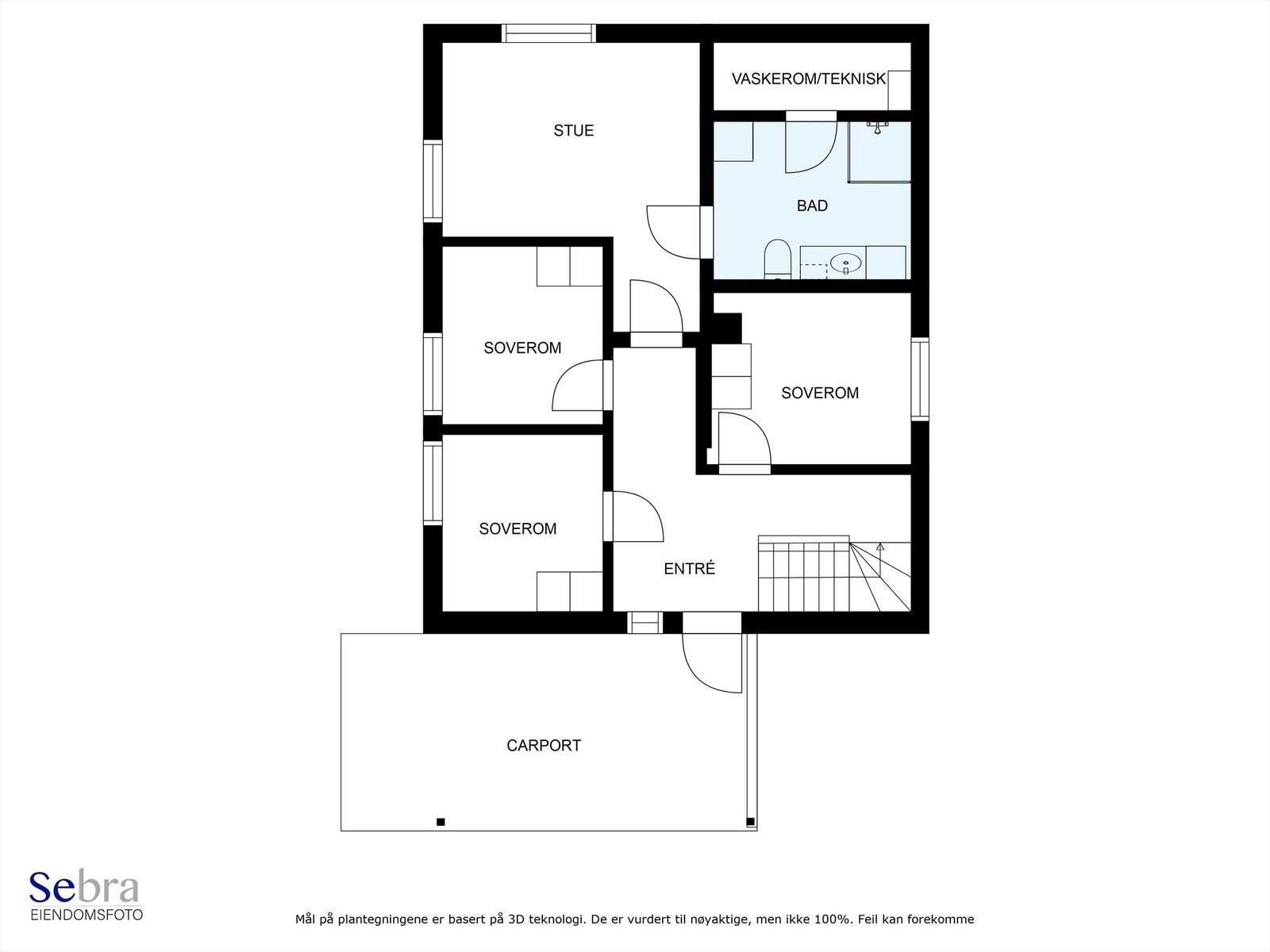 Plantegning 1.etg. Galleribilde