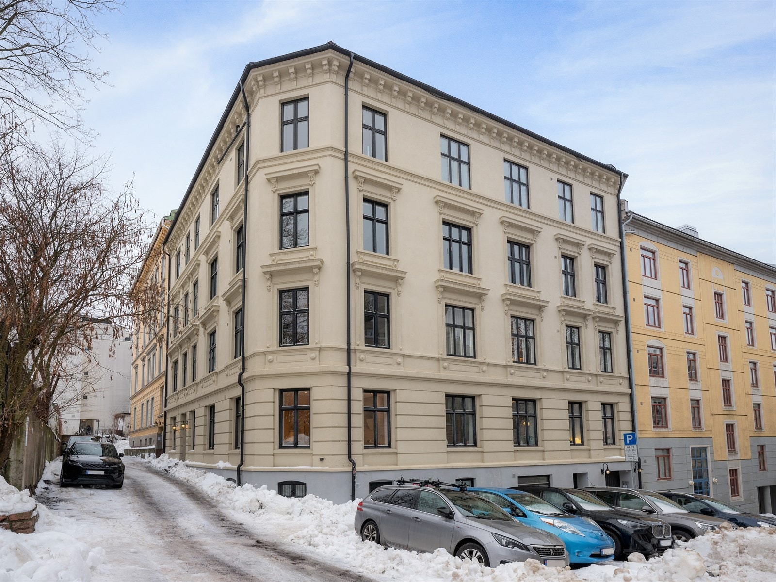 Sameiets fasade ble vesentlig rehabilitert i 2019. Galleribilde