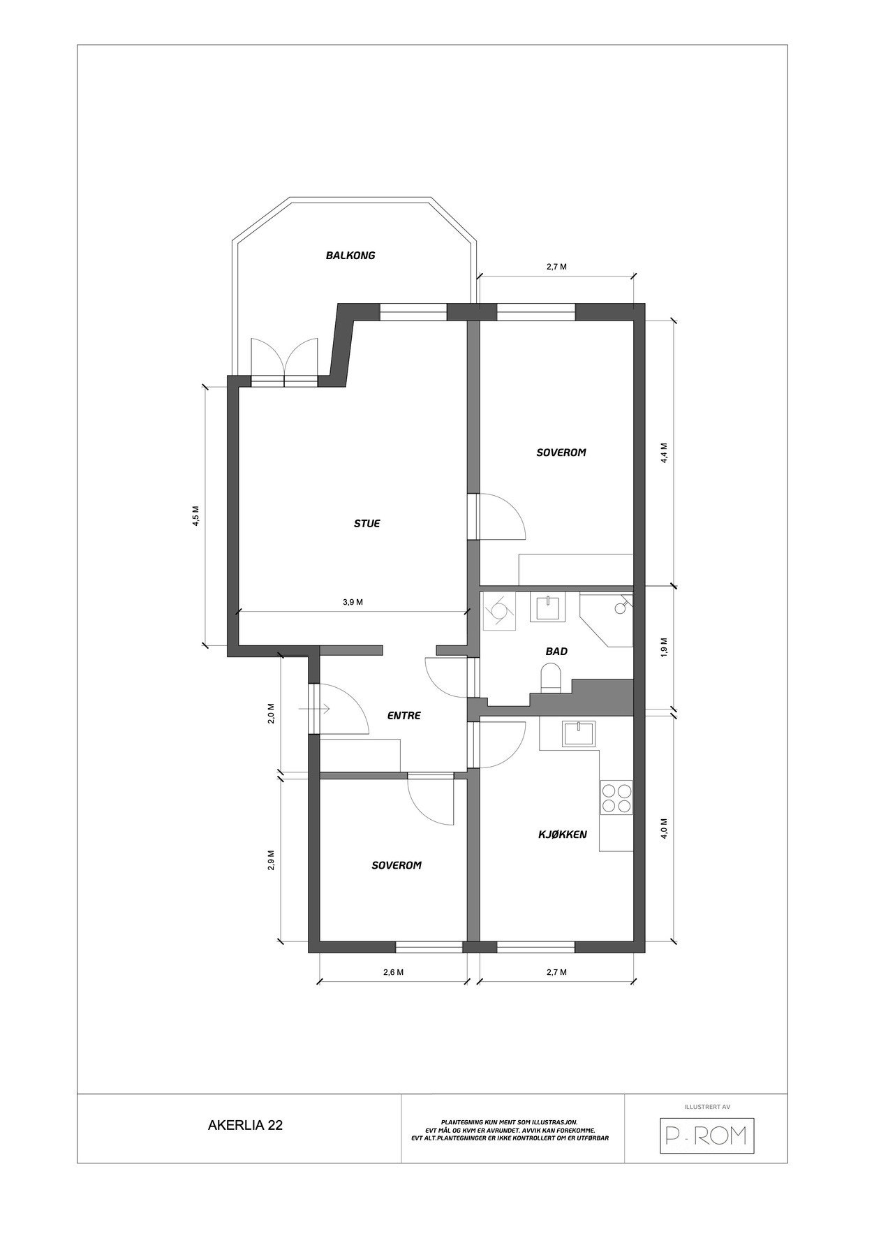 Gjennomgående planløsning. Galleribilde