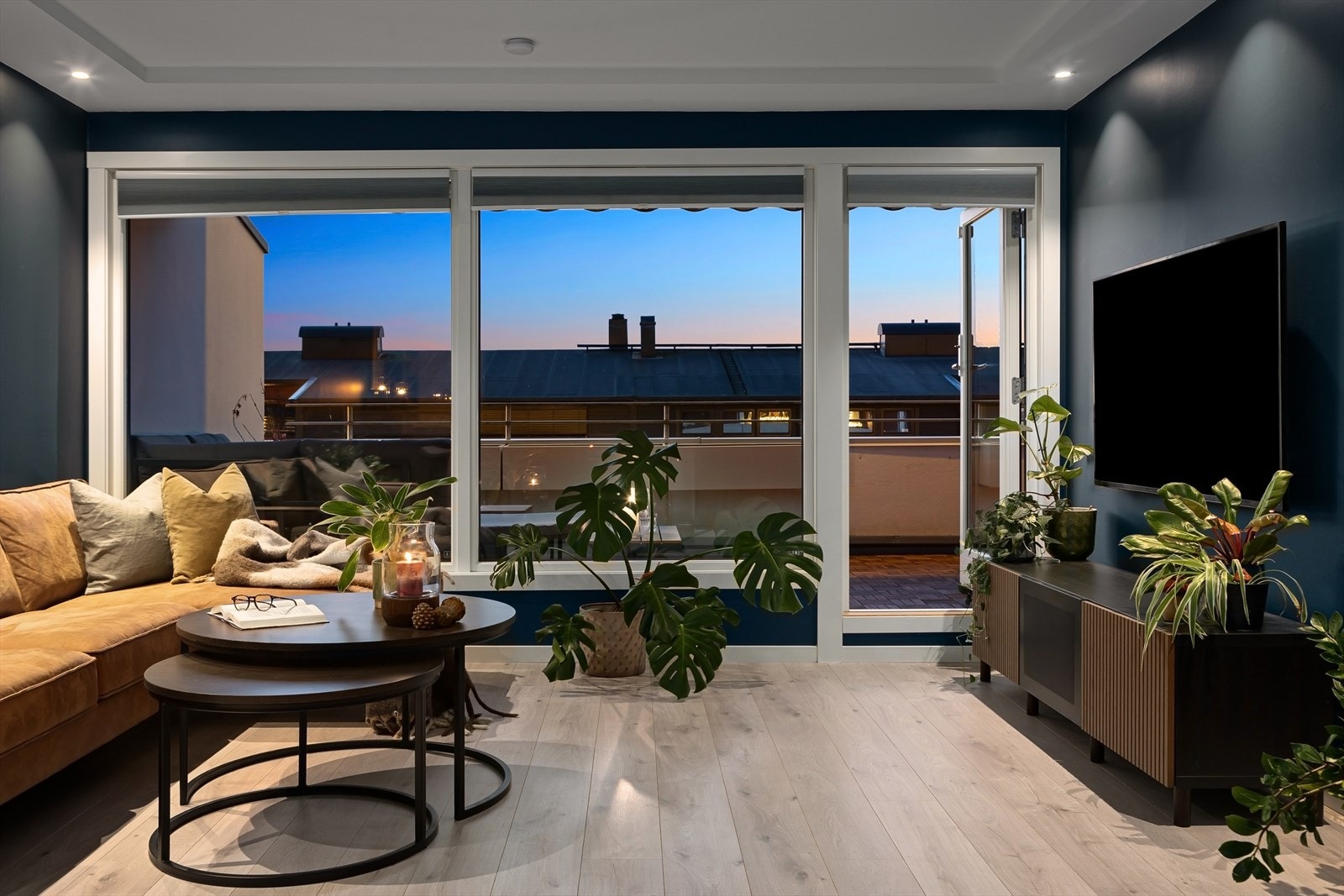 Stue kveld Galleribilde