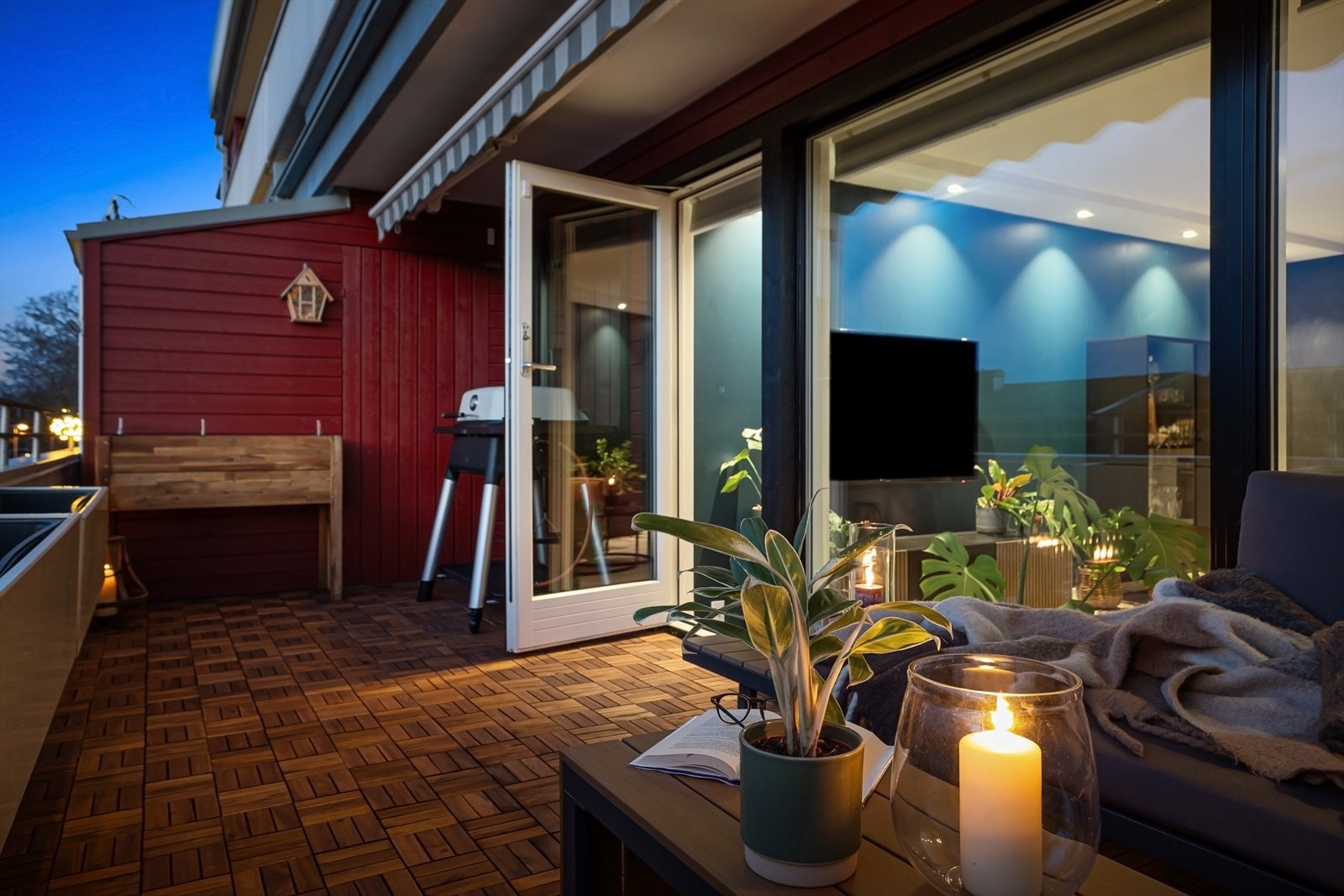 Terrasse kveld Galleribilde