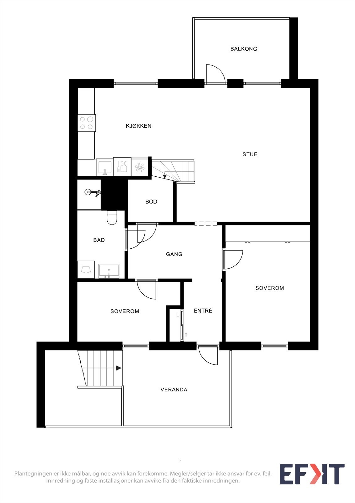 Plantegning hovedetasje Galleribilde