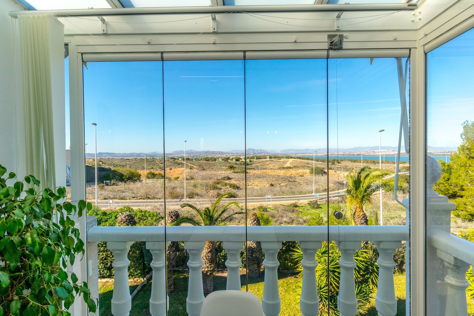 Utsikten fra balkongen Galleribilde