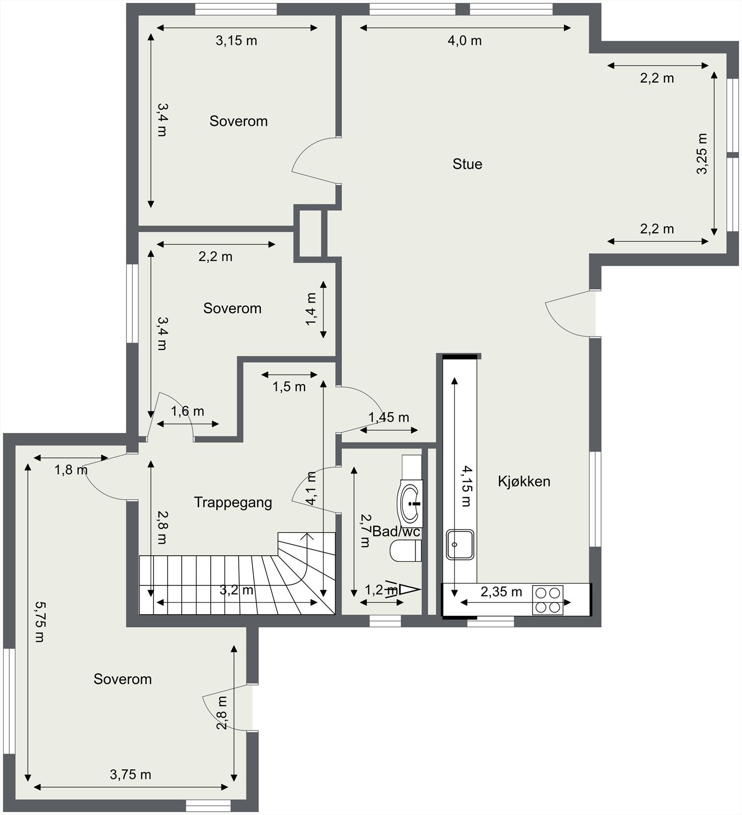 2. etasje Galleribilde