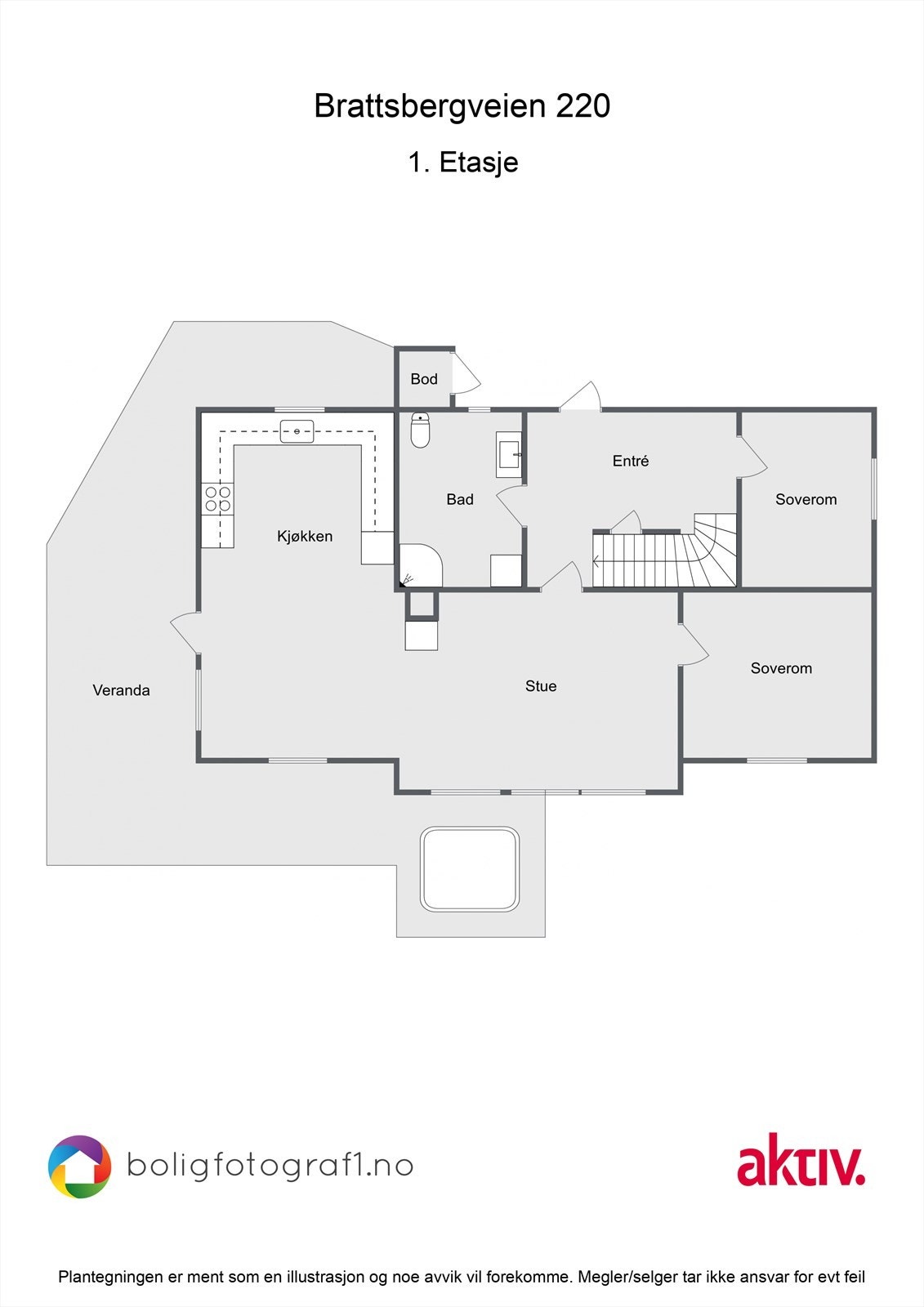 Plantegning 1. etasje. Galleribilde