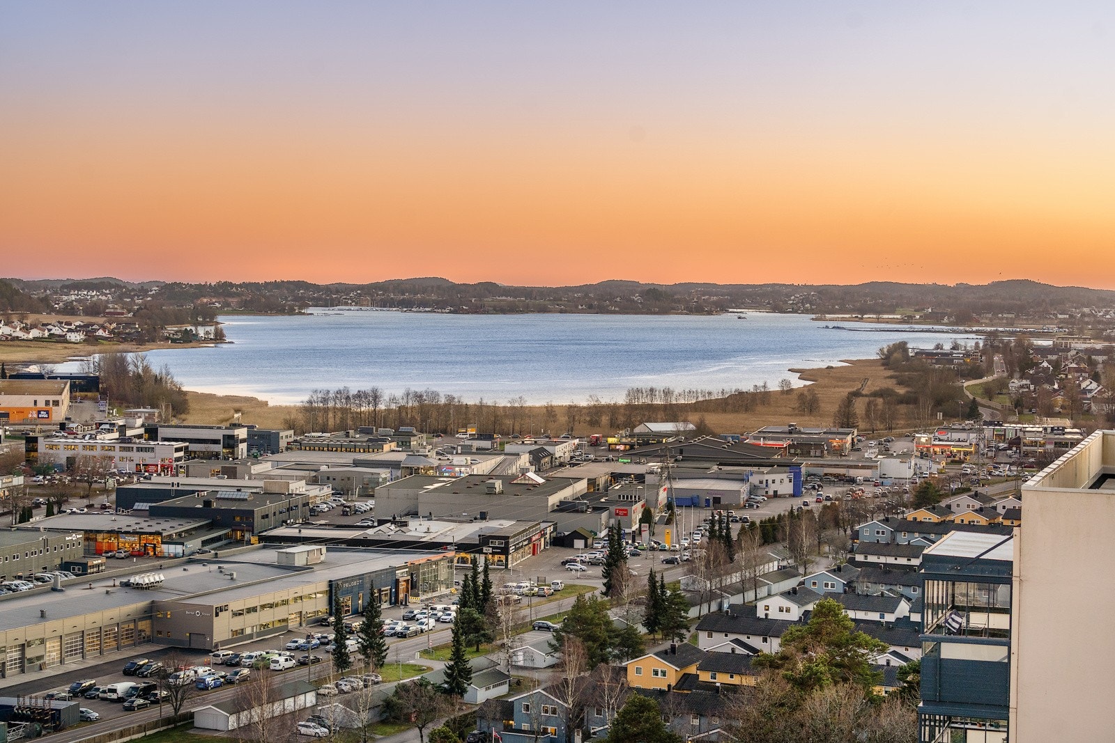 Utsikt fra balkongen Galleribilde