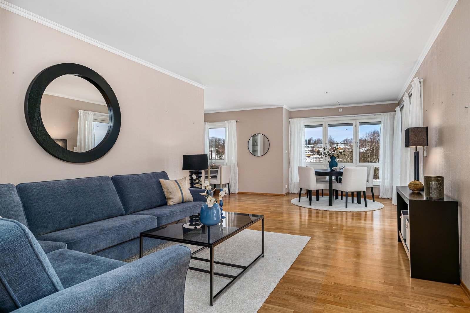 Det er vannbårenvarme i hele leiligheten. Galleribilde