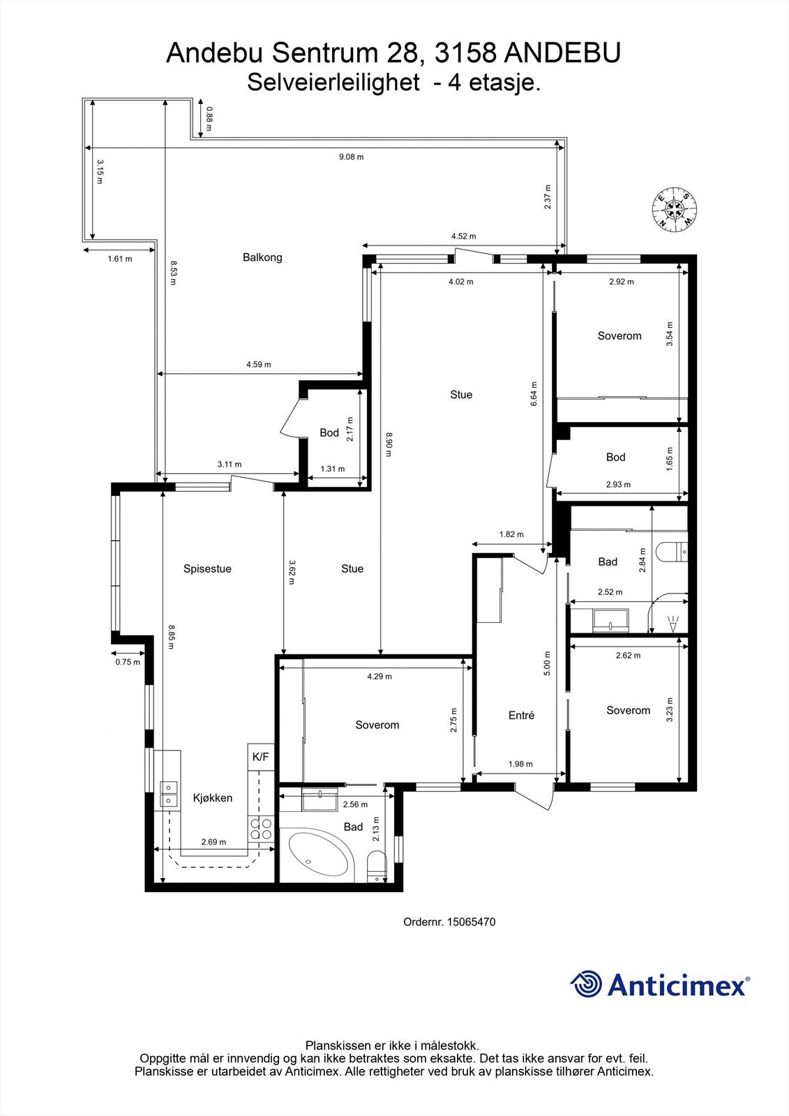 Plantegning Galleribilde