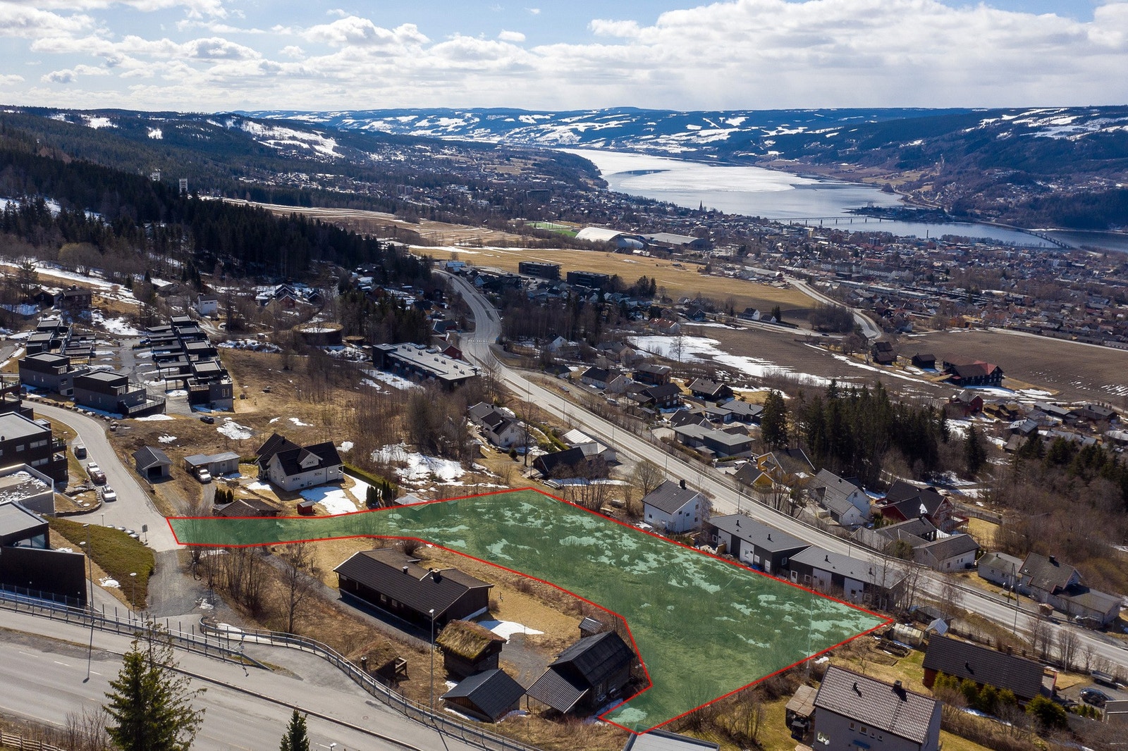 Flott beliggenhet i Sagbakken/Lillehammer Panorama Galleribilde