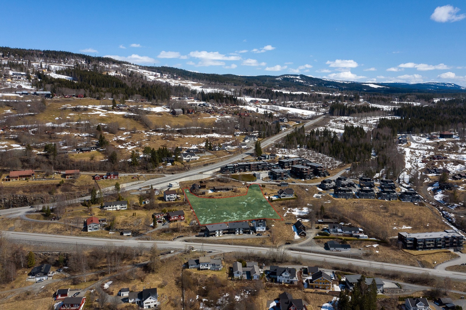 Det er god offentlig kommunikasjon i området Galleribilde