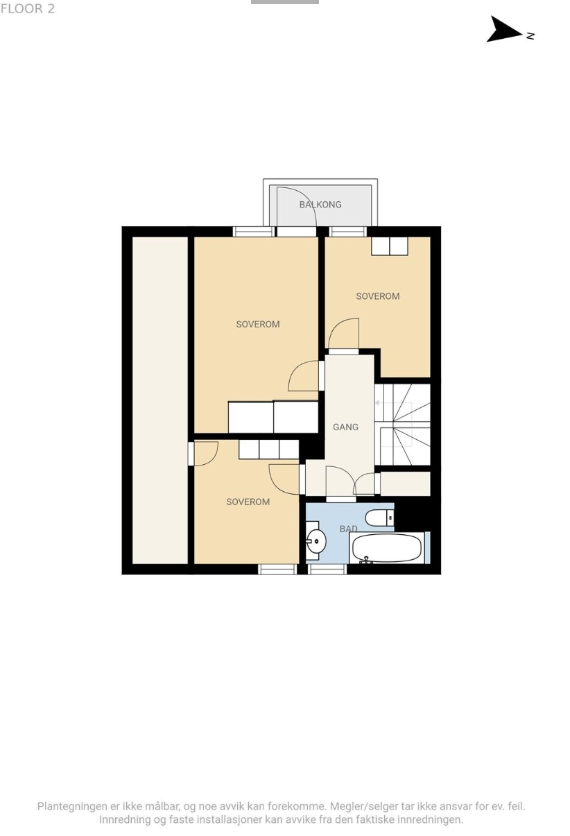 Plantegning 2. etasje. Galleribilde