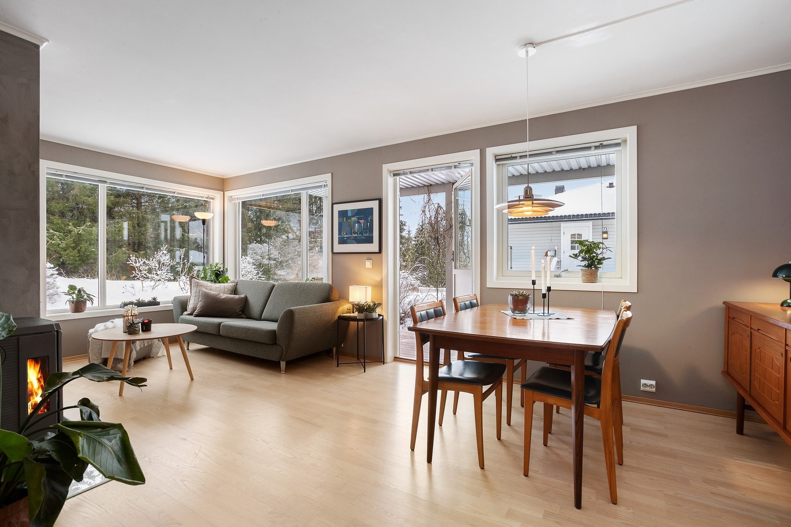 Fin 3-roms leilighet i idylliske og rolige omgivelser Galleribilde