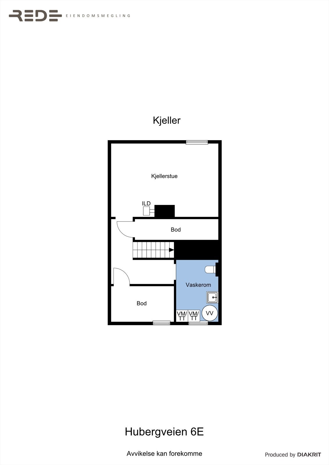 Planskisse kjeller Galleribilde