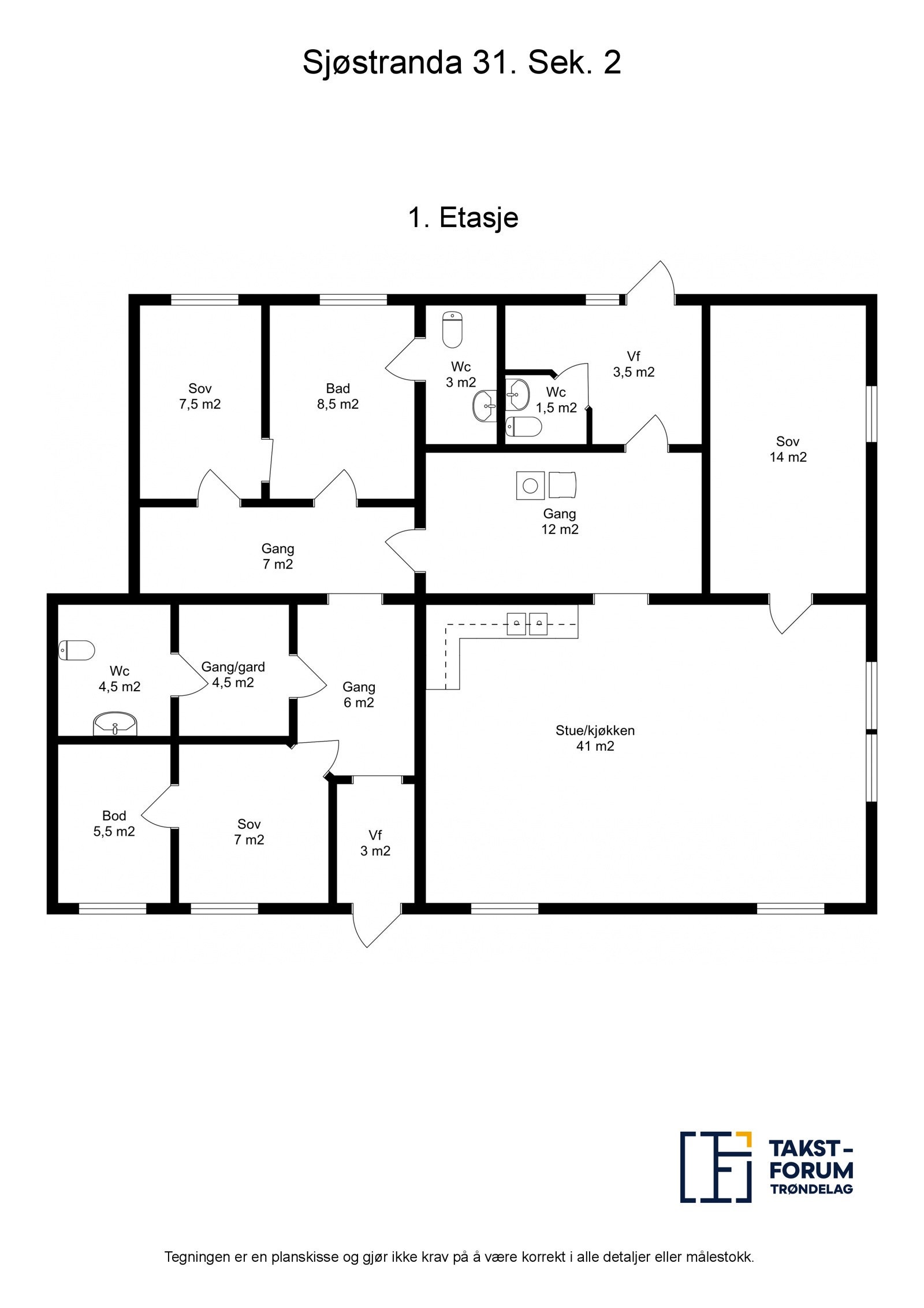 Planskisse Galleribilde