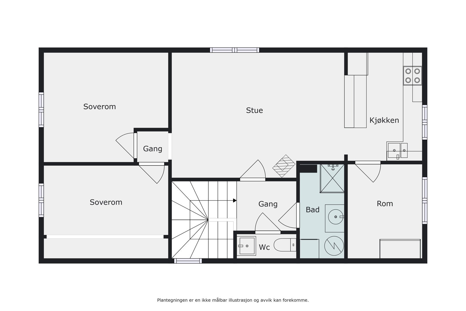 Plantegning 2. etg. Galleribilde